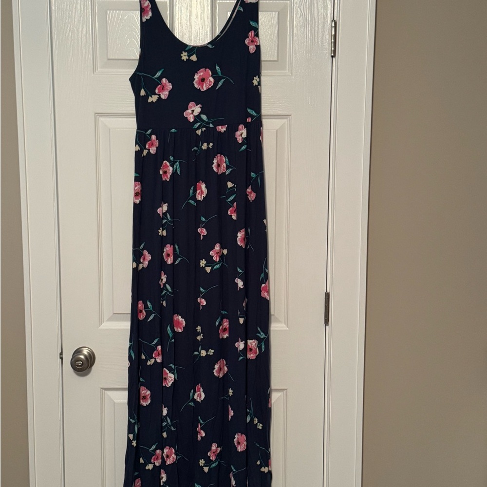 SO Pink and Blue Sleeveless Maxi Sundress
